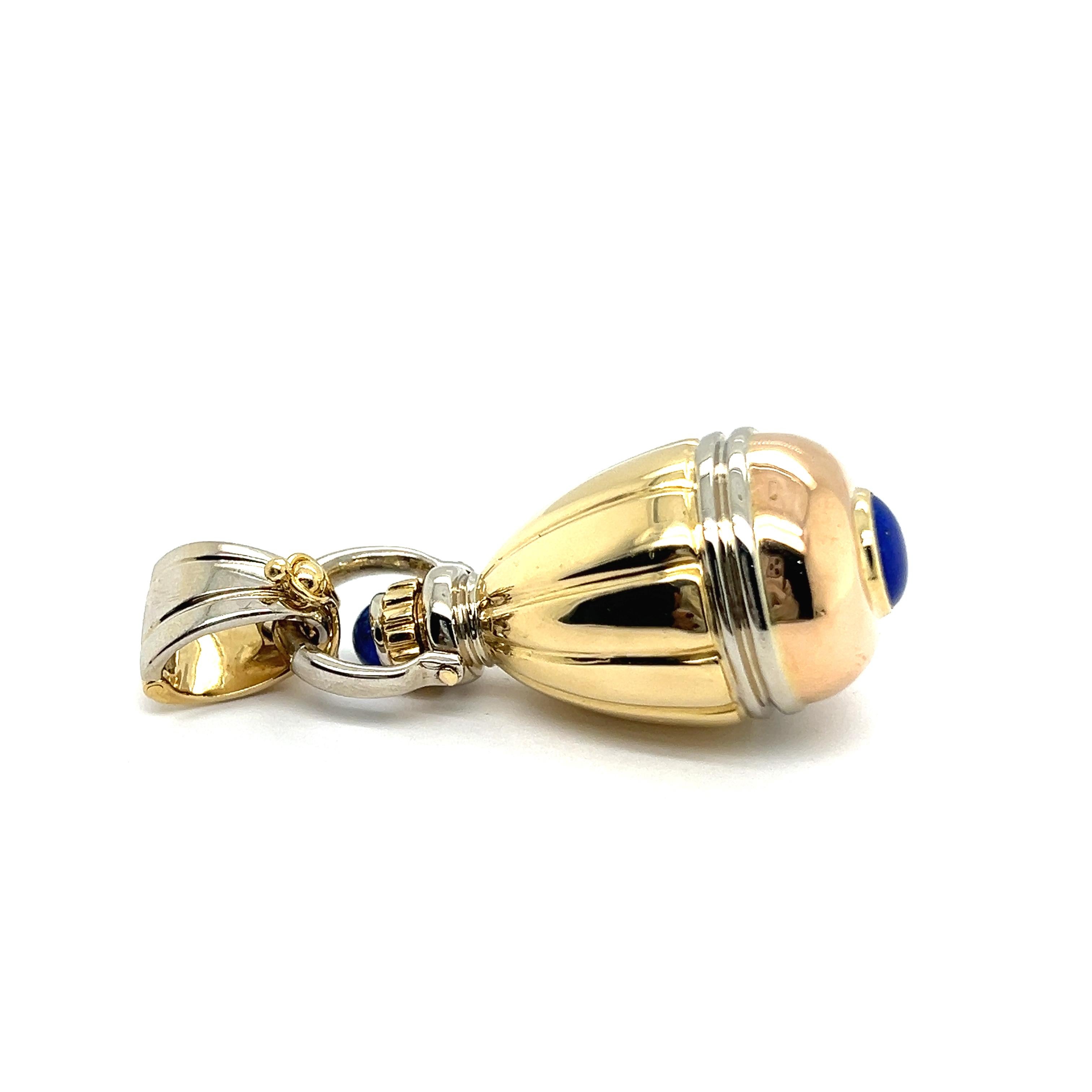 Perfume Bottle with Lapis Lazuli in 18 Karat Yellow Gold 1
