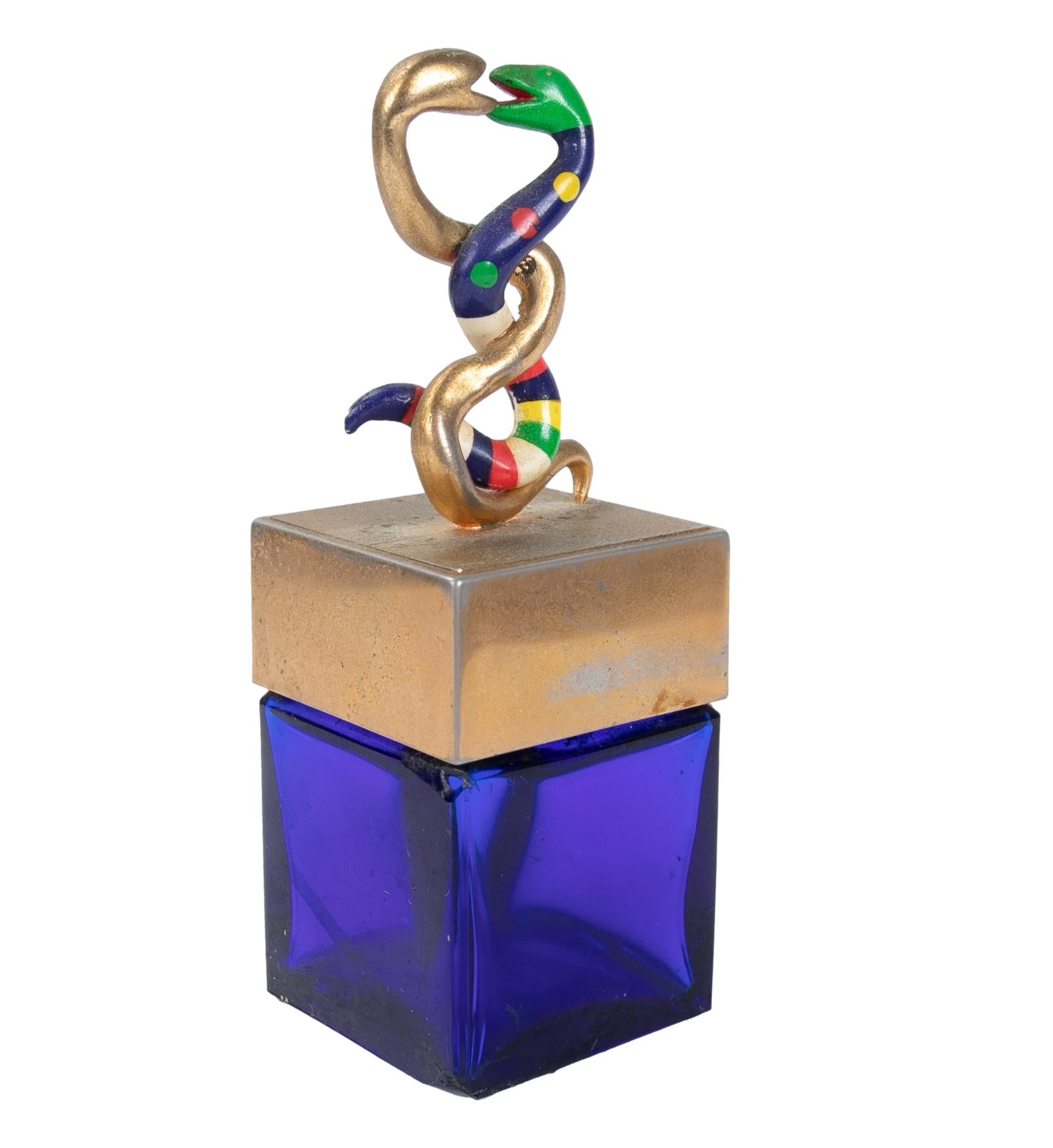 Perfume Box by Niki de Saint Phalle, First Edition in Crystal, with Snakes 2
