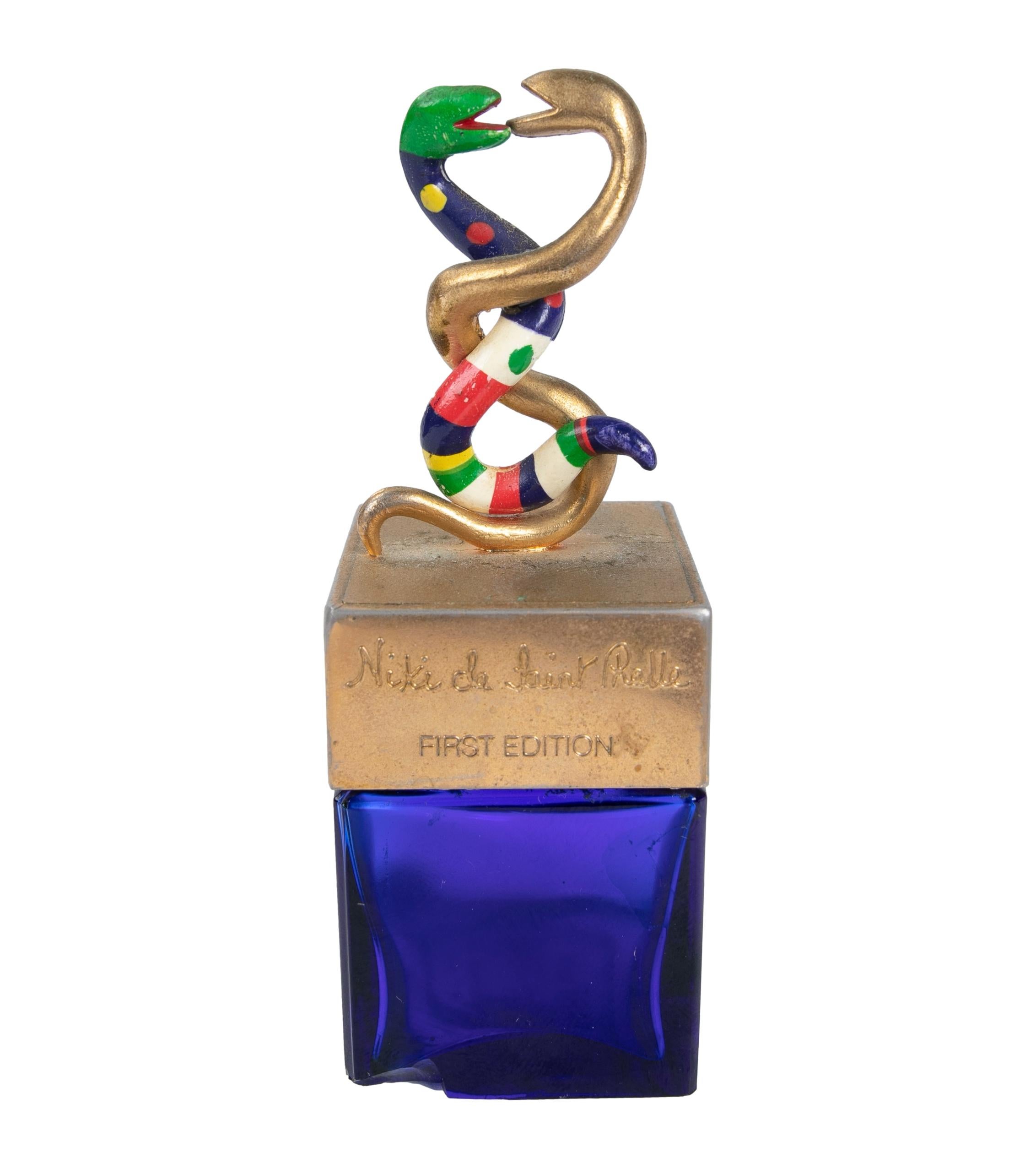 French Perfume Box by Niki de Saint Phalle, First Edition in Crystal, with Snakes