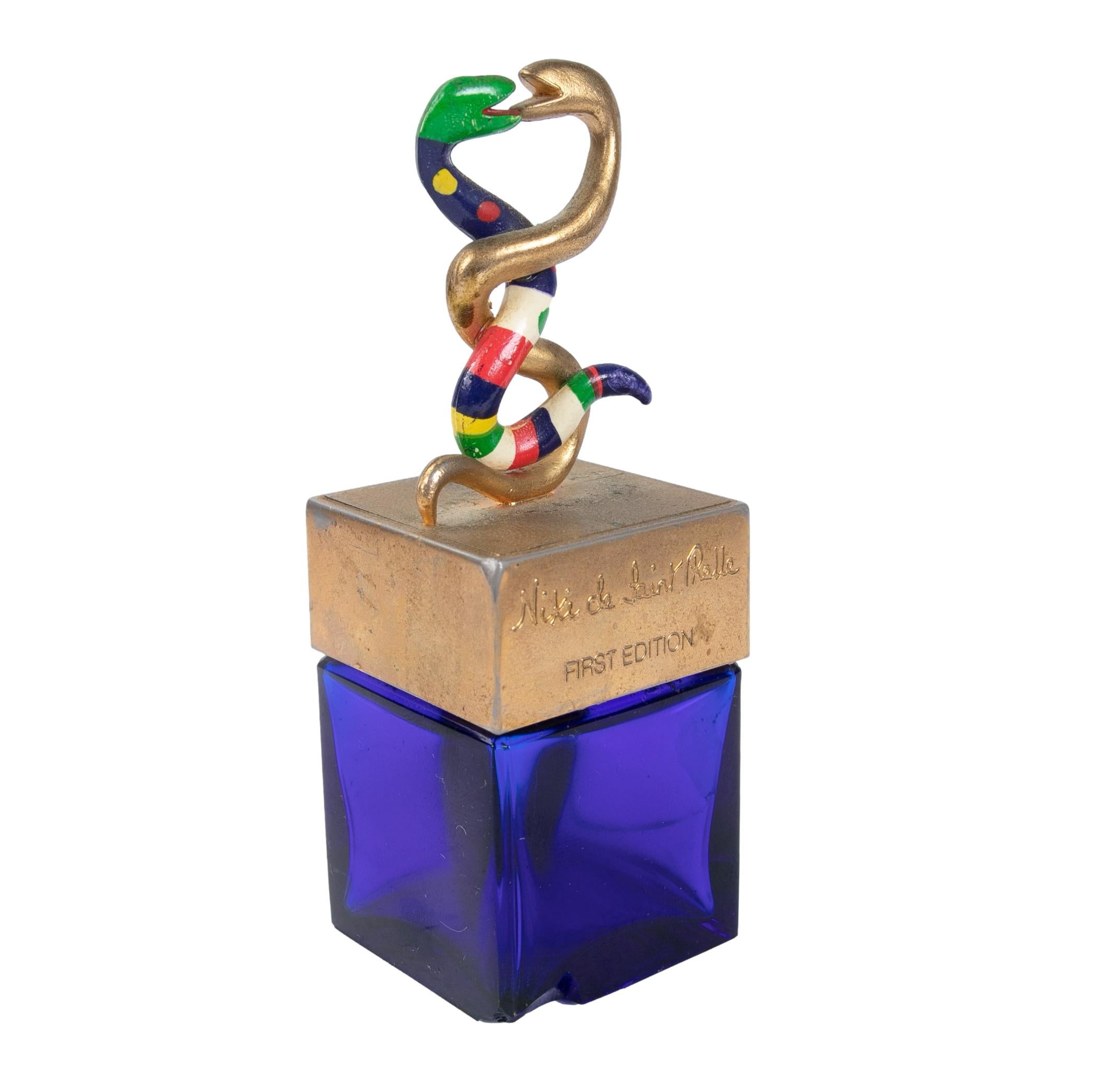 Perfume Box by Niki de Saint Phalle, First Edition in Crystal, with Snakes In Good Condition In Marbella, ES