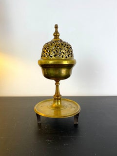 Perfume burner / Incense burner - oriental ottoman - brass - 18th century