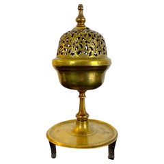 Perfume burner / Incense burner - oriental ottoman - brass - 18th century