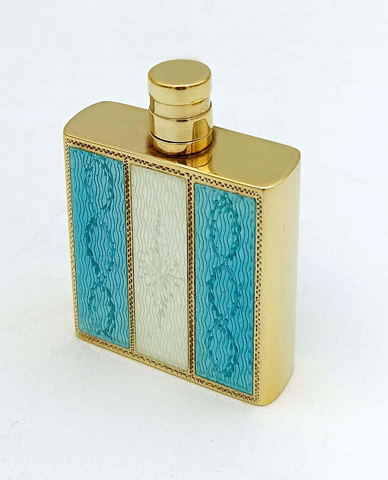 Stile impero Porta Profumo Borsa Argento Sterling con strisce stile Impero Salimbeni in vendita