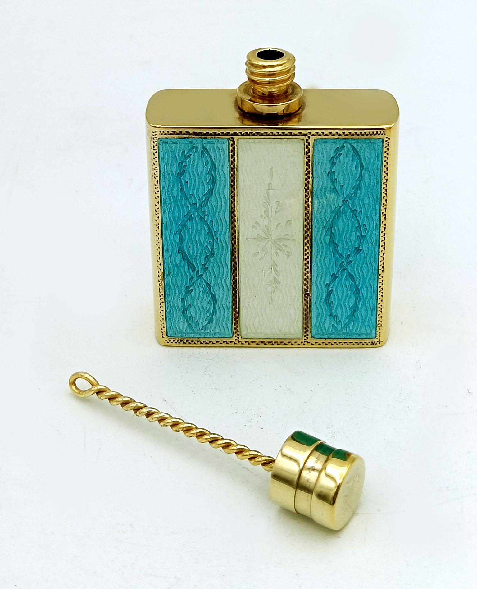 Fine XX secolo Porta Profumo Borsa Argento Sterling con strisce stile Impero Salimbeni in vendita