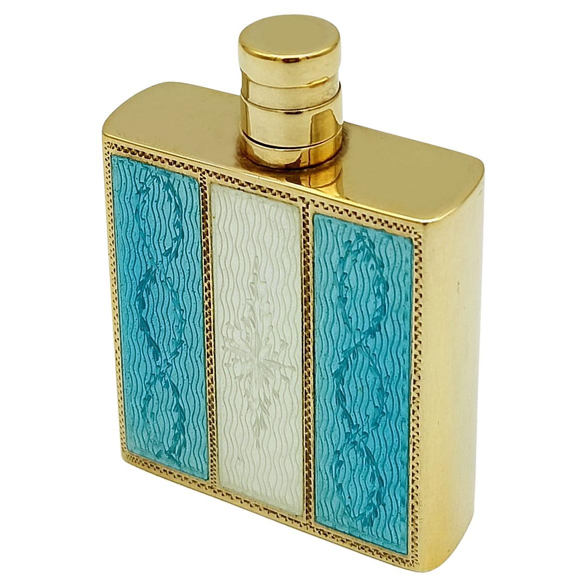 Perfume Holder Handbag Silver Sterling with stripes Empire style Salimbeni