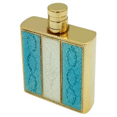 Perfume Holder Handbag Silver Sterling with stripes Empire style Salimbeni