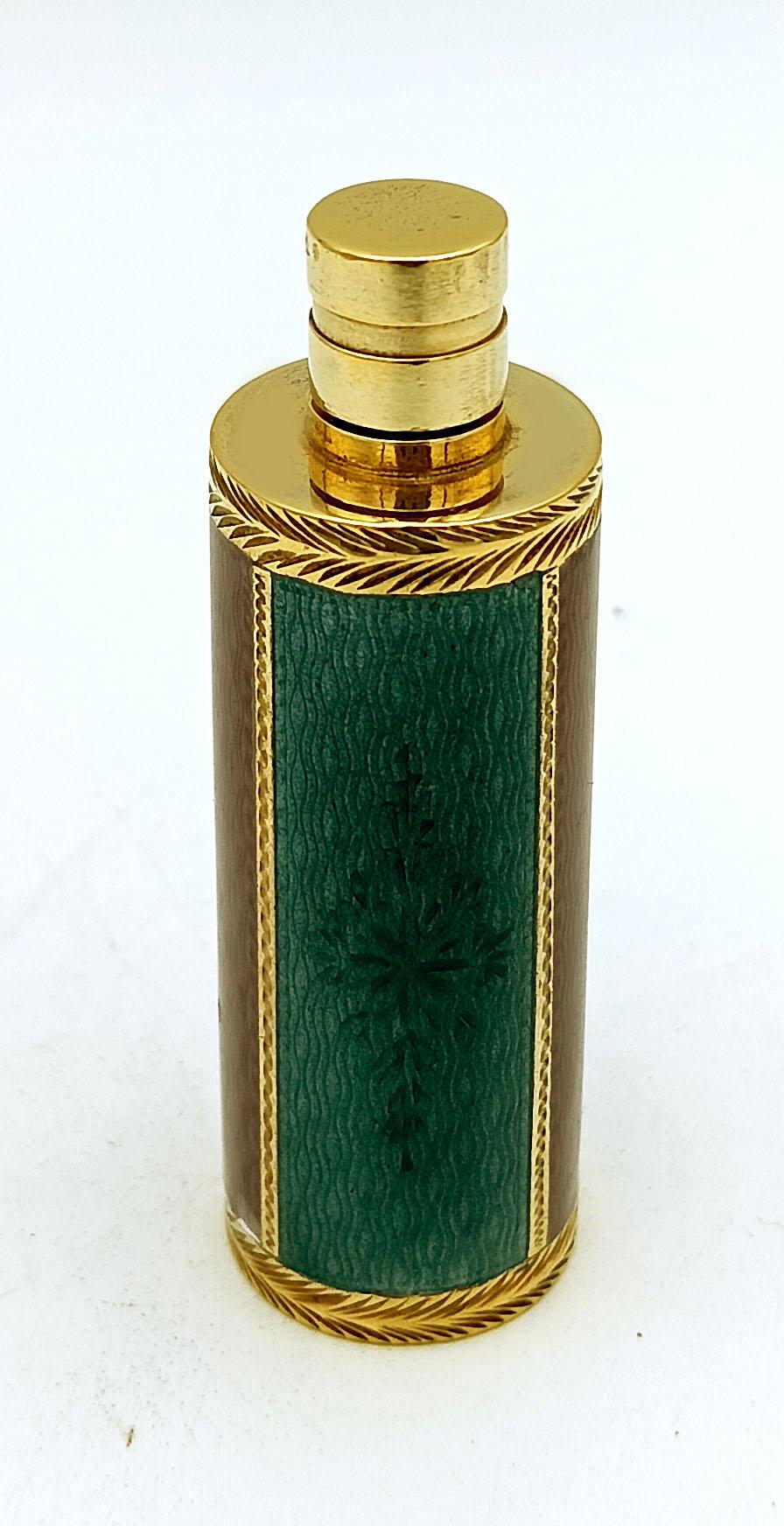 Porta profumo a borsetta in argento Sterling con strisce smaltate bicolore Salimbeni In condizioni ottime in vendita a Firenze, FI
