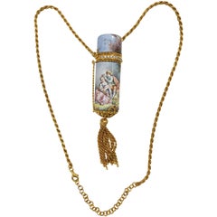 Antique Perfume Holder Necklace