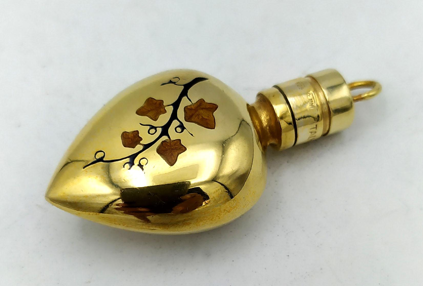 Italian Perfume holder pendant in the shape of a cruet Sterling Silver Salimbeni  For Sale