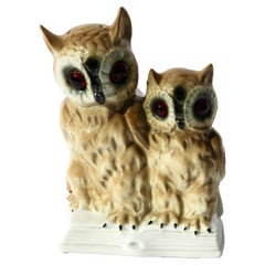 Perfume Lamp Mother Owl and Chick by Carl Scheidig/Gräfenthal, Germany, 1930s