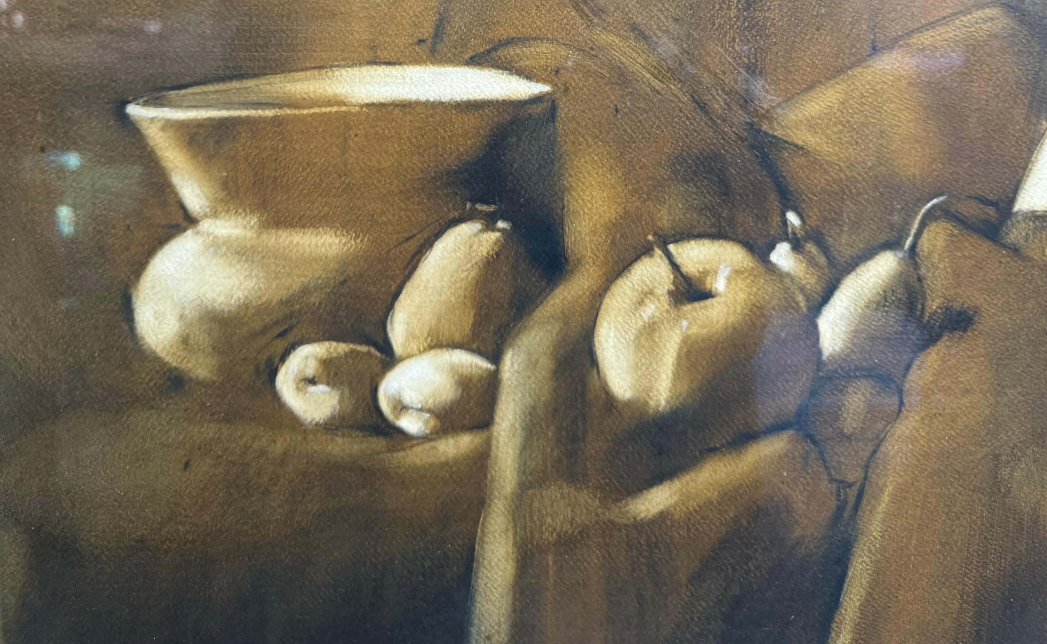 Pittrice astratta americana di sesso femminile Natura morta modernista con frutta GALLERY LABEL in vendita 2