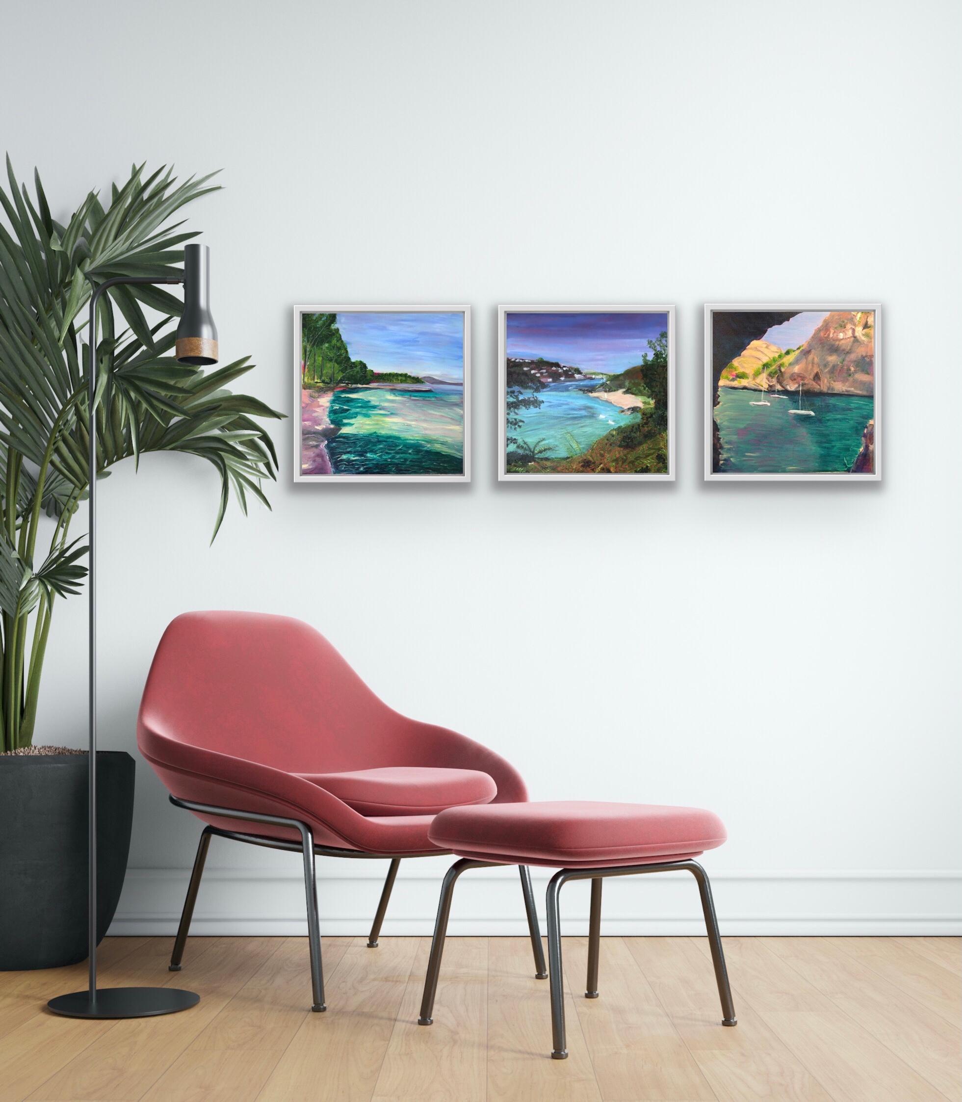 Sa Calobra, Sunny Cove, Salcombe and Badia de Pollenca triptych By Peri Taylor

Overall size cm : H150 x W150

Sunny Cove, Salcombe [2021]
original
Acrylic on Canvas
Image size: H:50 cm x W:50 cm
Complete Size of Unframed Work: H:50 cm x W:50 cm x