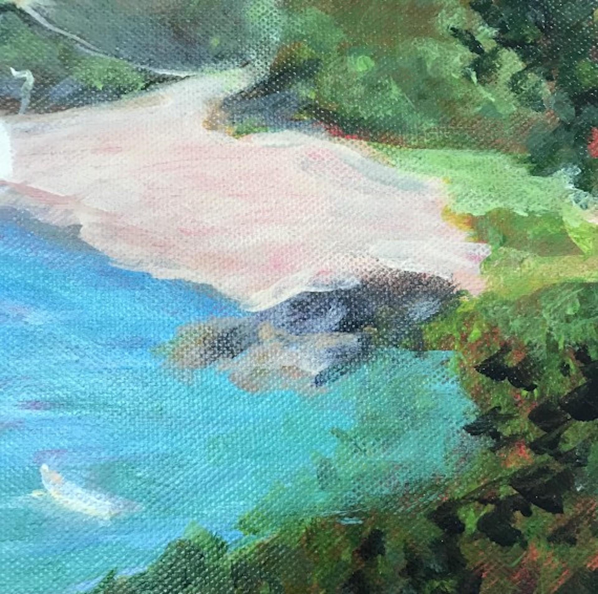 Sunny Cove, Salcombe, Coastal Art, Devon Landscape Art, Devonshire Coastal Art For Sale 1