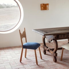 Perícia dining chair - paper cord / blue