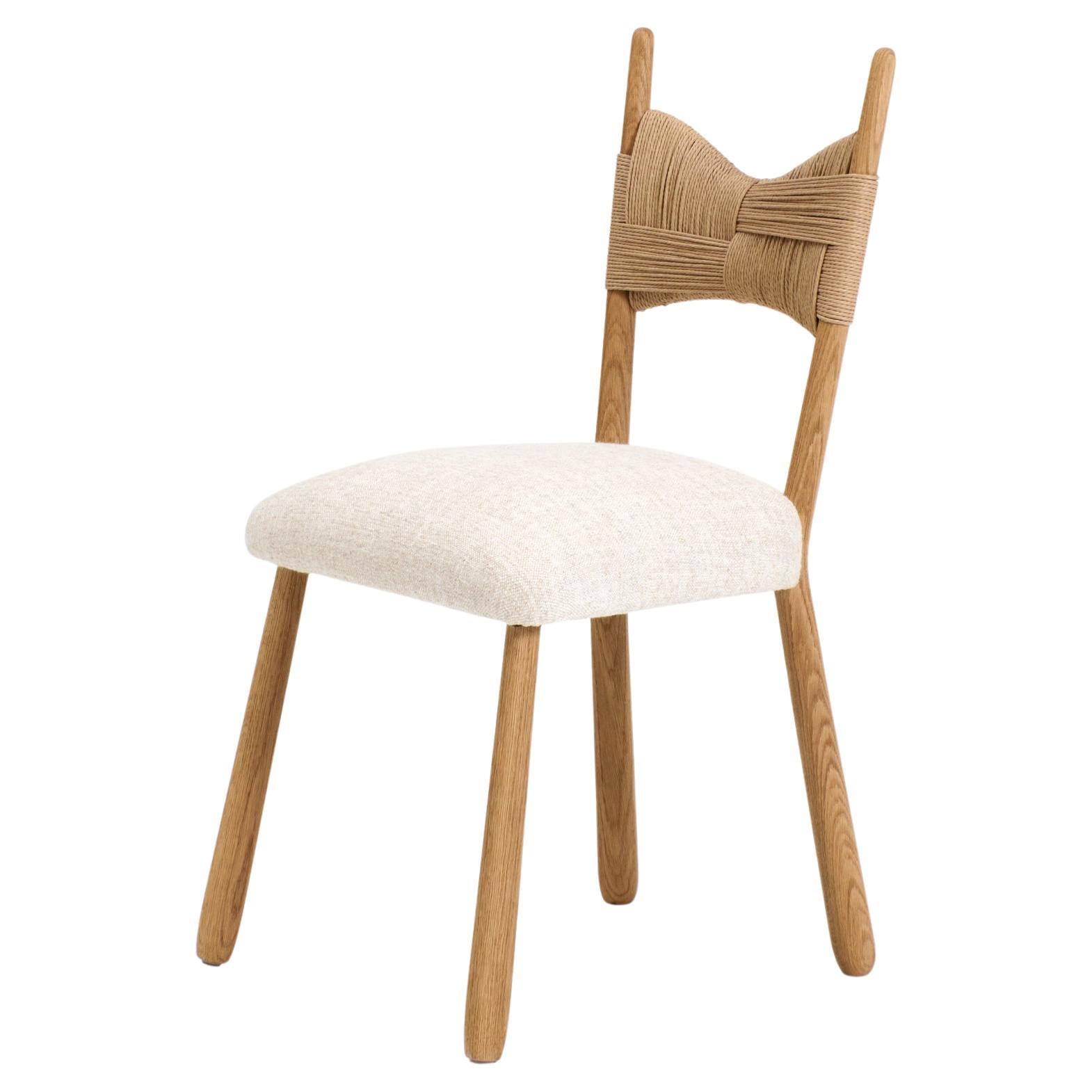 Perícia dining chair - paper cord / cream