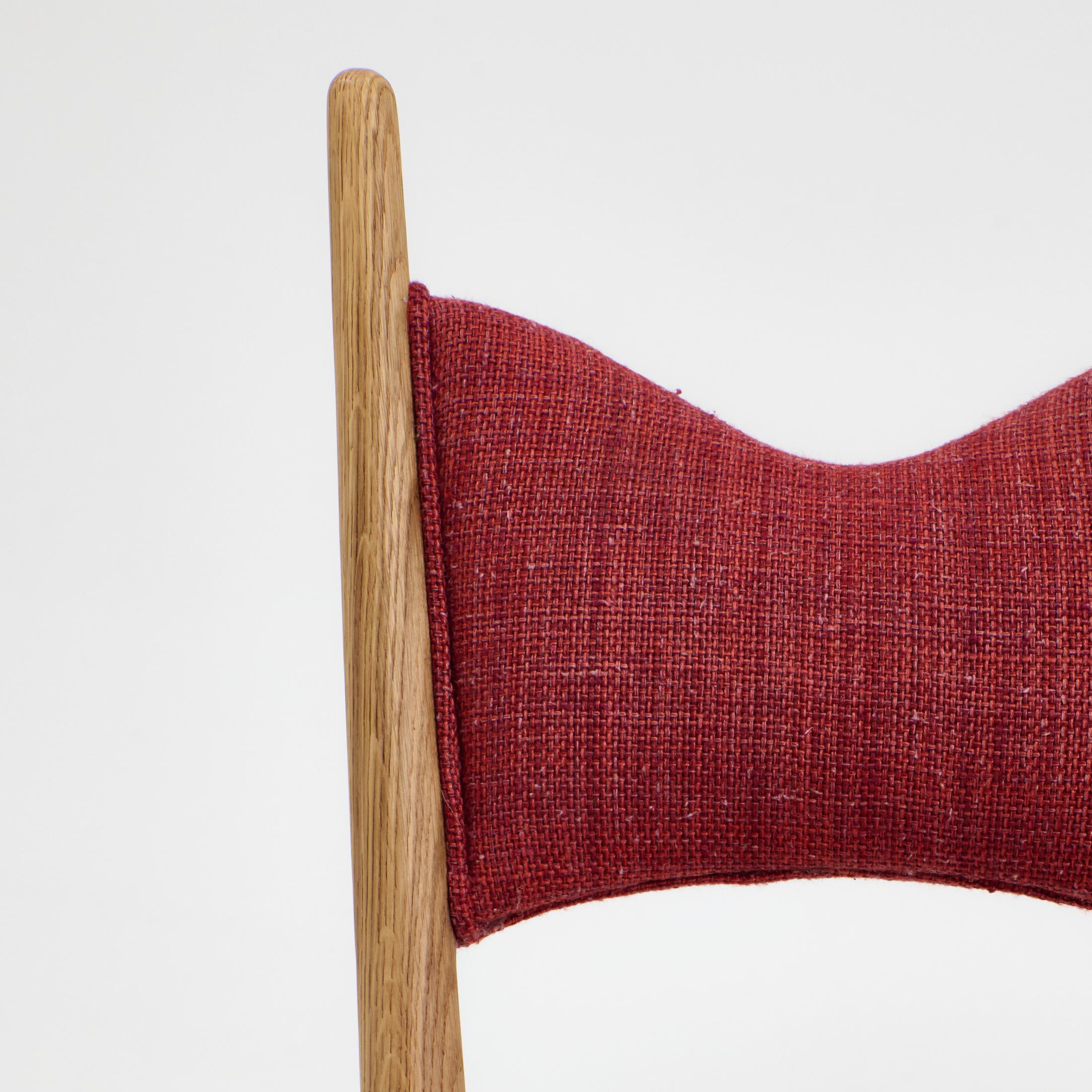 Tessuto Sedia da pranzo Perícia - rosso in vendita