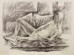 Reclined Figure - Lithograph by Pericle Fazzini - 1970s