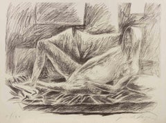 Reclined Figure - Lithograph by Pericle Fazzini - 1970s