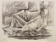 Reclined Figure - Lithograph by Pericle Fazzini - 1970s