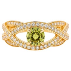 Peridot 14k Gold Verlobungsring