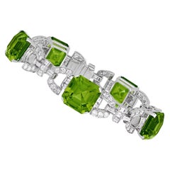 Peridot Bracelet by Raymond Yard, 46.60 Carats