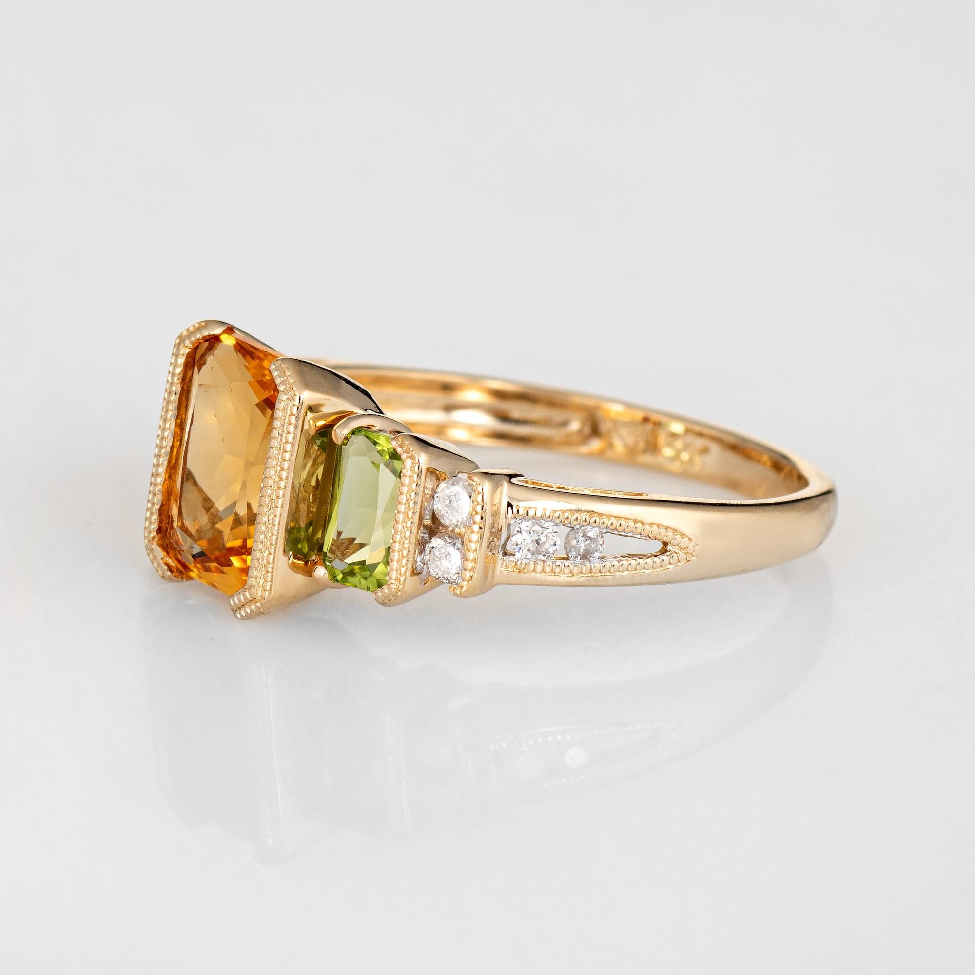 estate citrine engagement ring