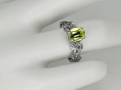 Peridot-Cocktailring aus 14k Gold