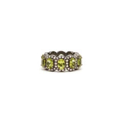 Peridot Diamond Tiara Ring