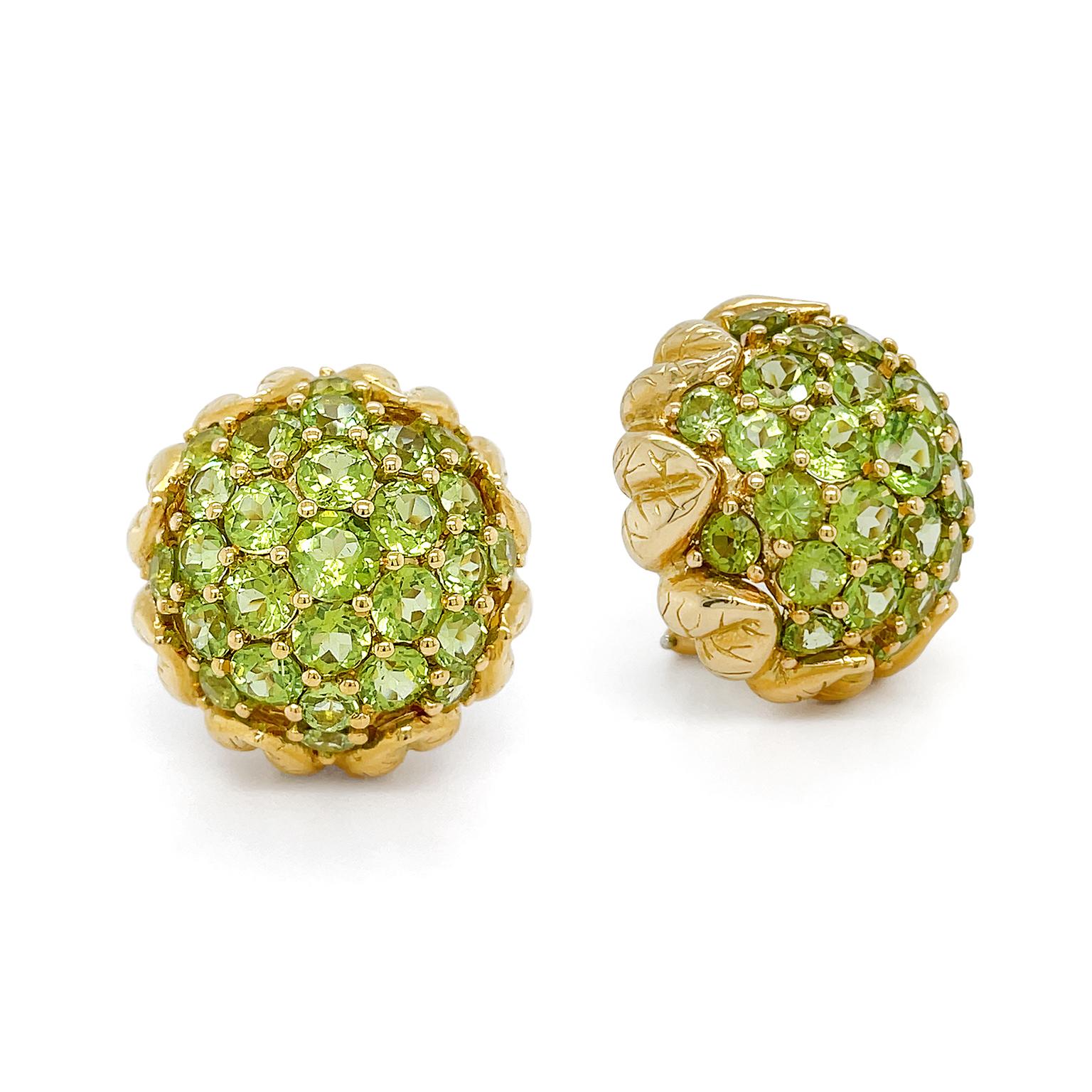 flower bud earrings