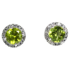 Boucles d'oreilles en pierre de péridot