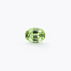 Peridot Ring Gem 3.41 Carat Oval