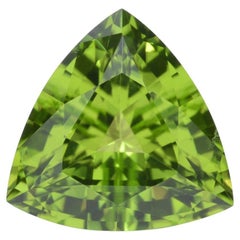 Peridot, 4,06 Karat, ungefasster, loser Edelstein für Ringfassung, Trillionen
