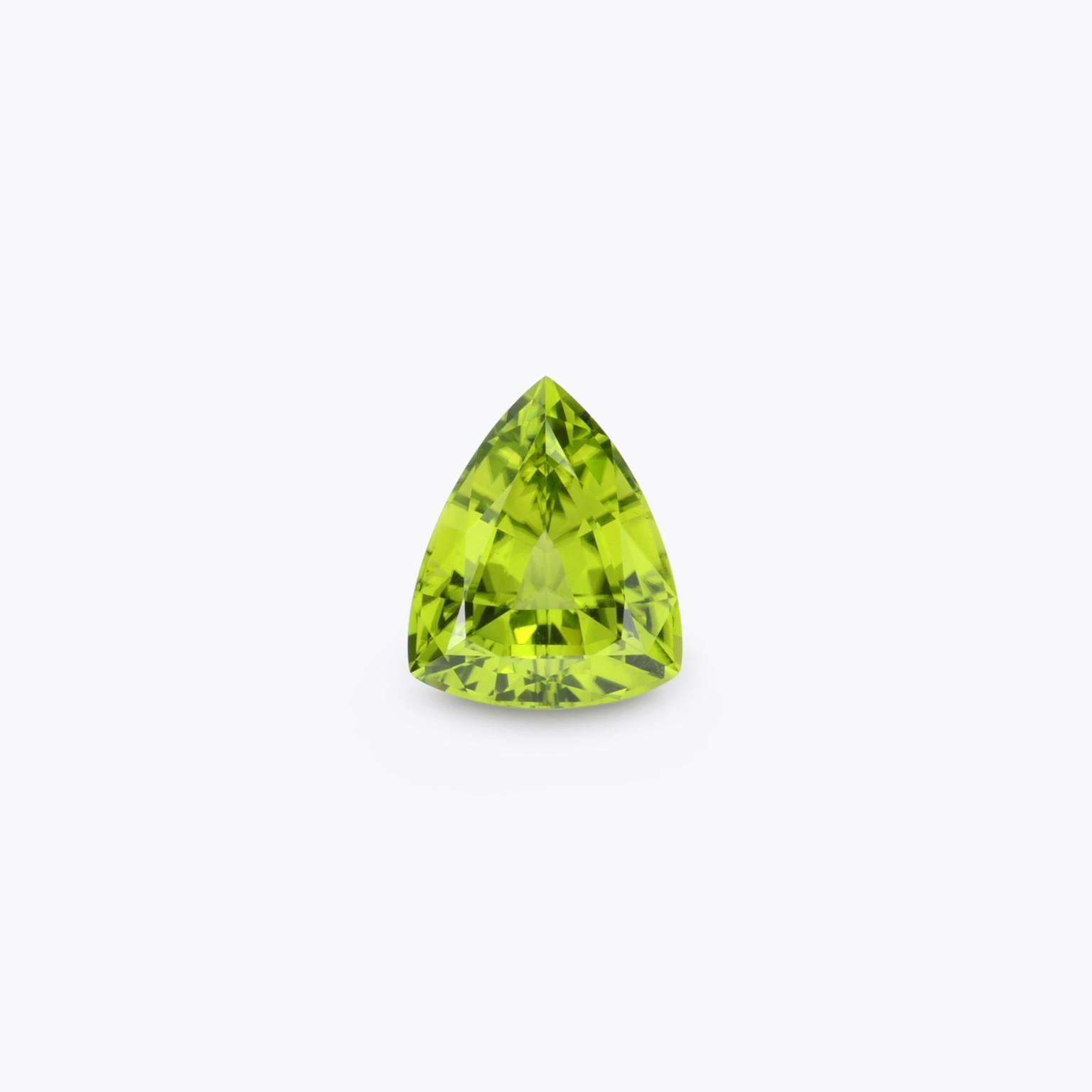 Unique 5.51-Carat Peridot Shield Gem – Merkaba Jewelry Beverly Hills.

Experience the captivating beauty of this 5.51-carat Peridot Shield gem, a unique treasure offered loose to the discerning stone lover. With its bold shield shape, vibrant green