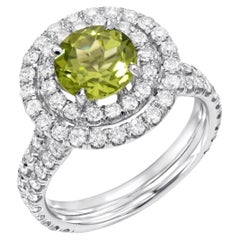 Anillo Peridoto Redondo 1,41 Quilates
