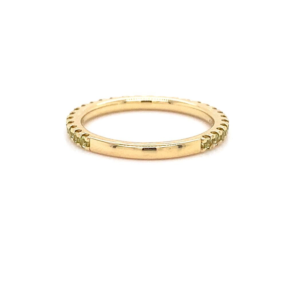 Peridoto Apilable 2mm Oro 14K Agosto 3/4 Alrededor Pila de Boda LR50889 en Nuevo estado para la venta en Austin, TX
