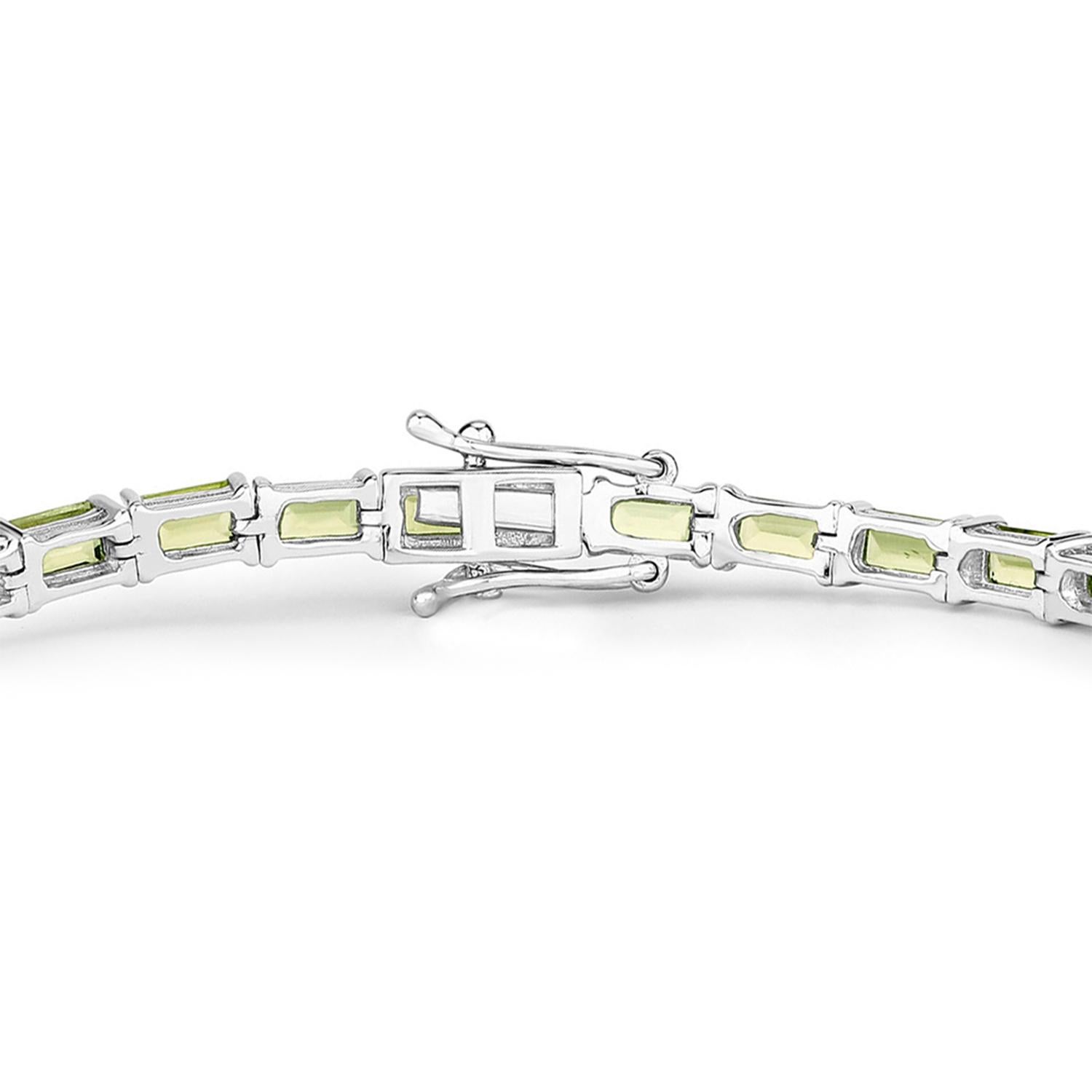 Pulsera de peridoto 8.67 quilates Plata de Ley en Excelente estado para la venta en Aliso Viejo, CA
