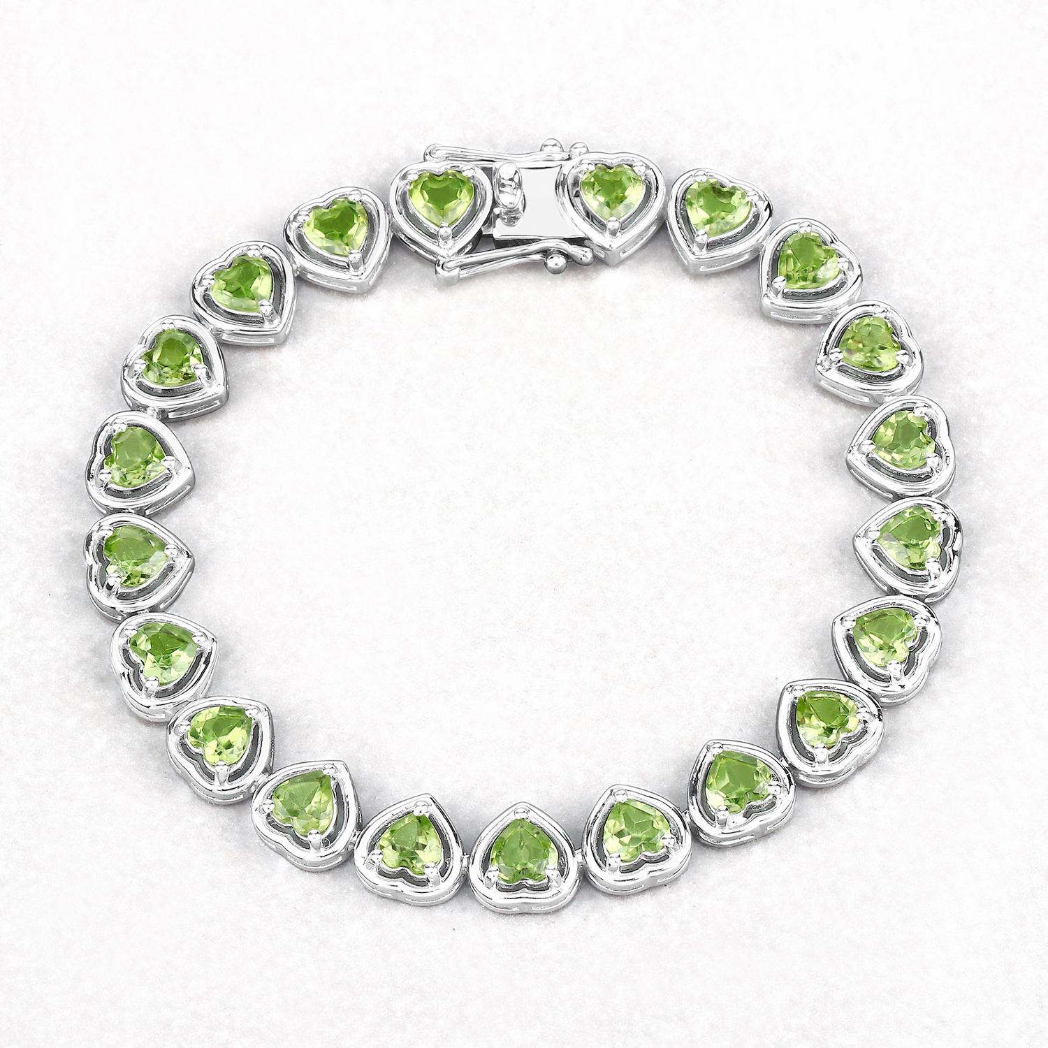 Pulsera de peridoto 9.2 quilates Plata de Ley en Excelente estado para la venta en Aliso Viejo, CA