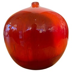 Jarrón Perignem Esmalte Rojo Años 60