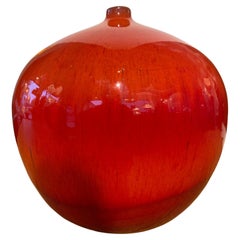 Perignem Vase Red Glaze 1960s
