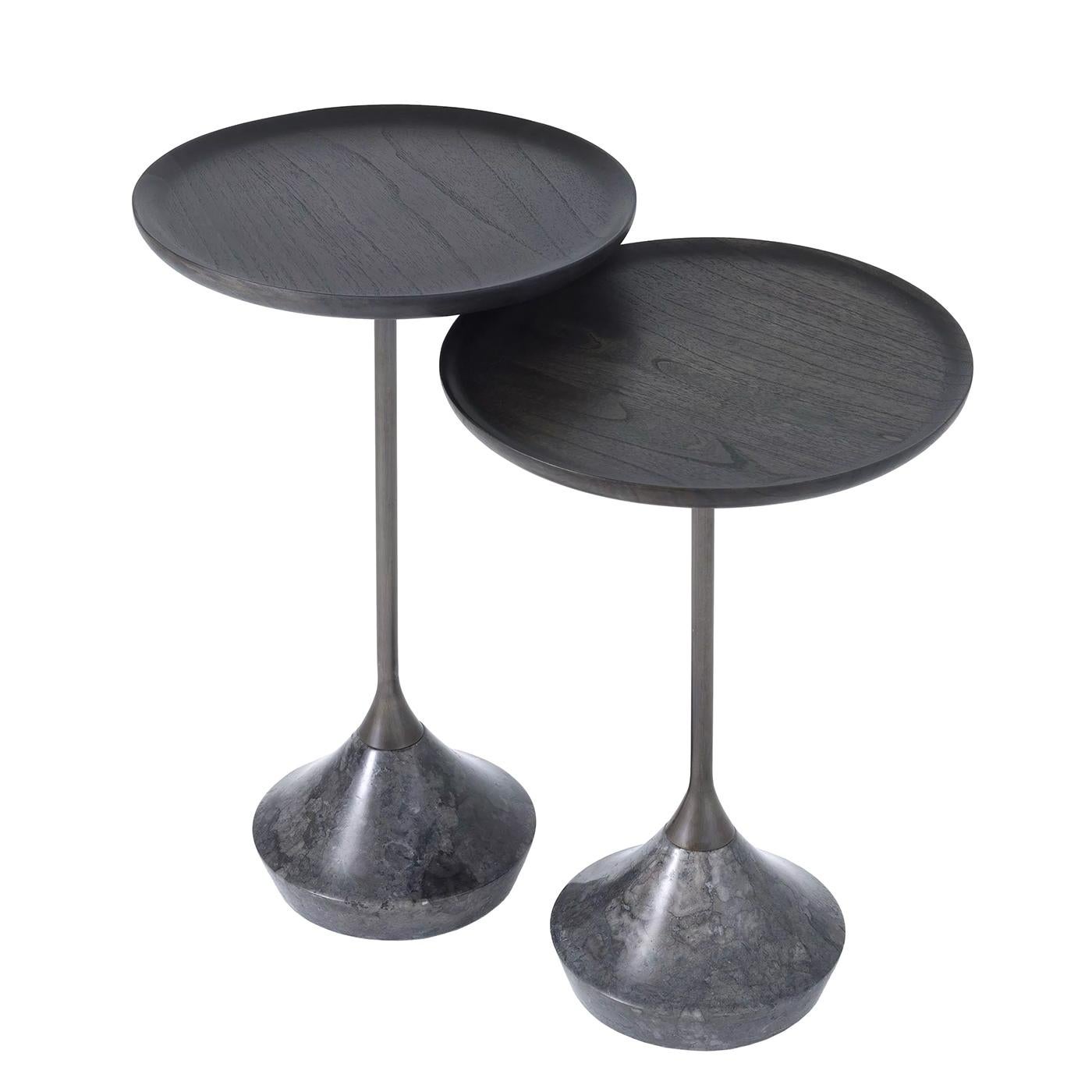 Indonesian Perini Set of 2 Side Table For Sale