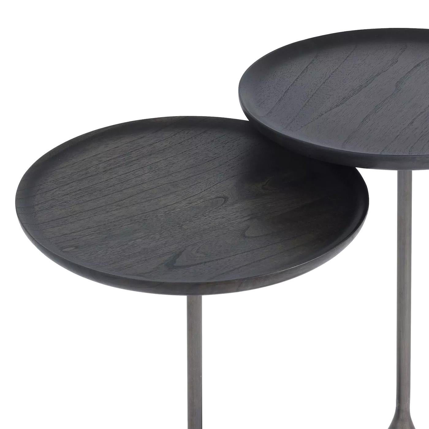 Blackened Perini Set of 2 Side Table For Sale