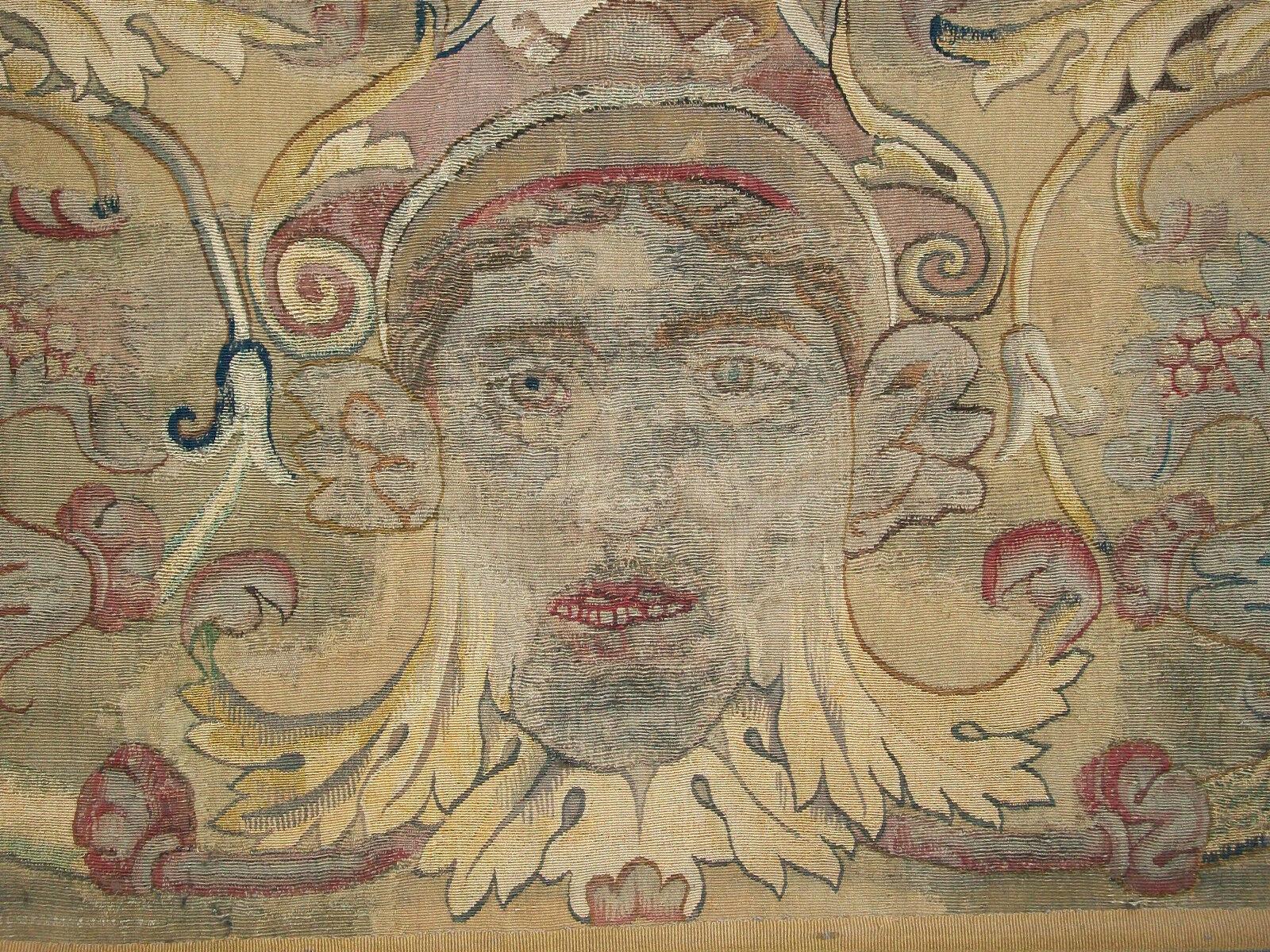 PERINODEL VAGA „Nach“, bedeutender flämischer Groteske-Wandteppich, um 1550 im Angebot 3