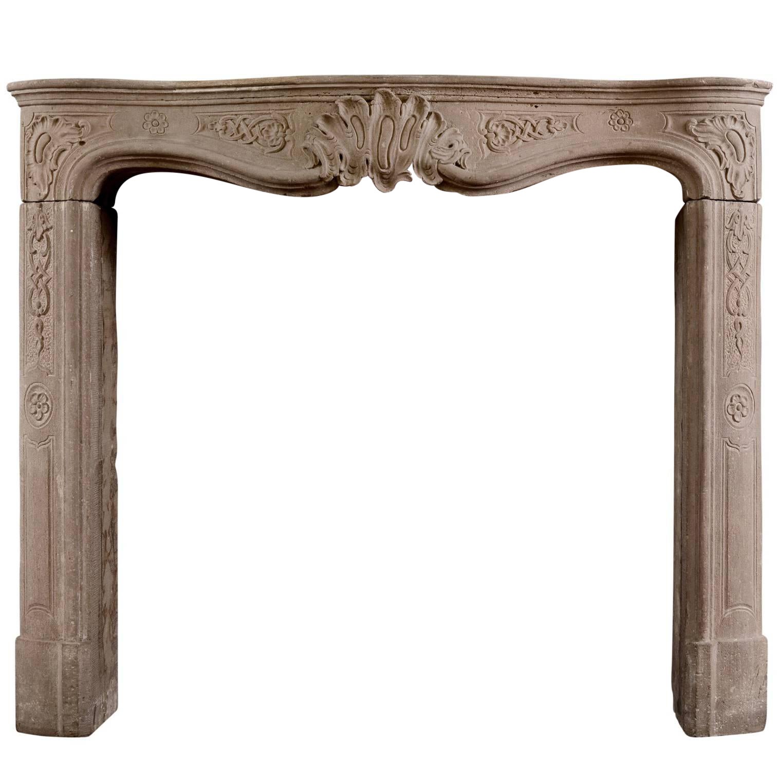 Period 18th Century French Louis XV Chimneypiece