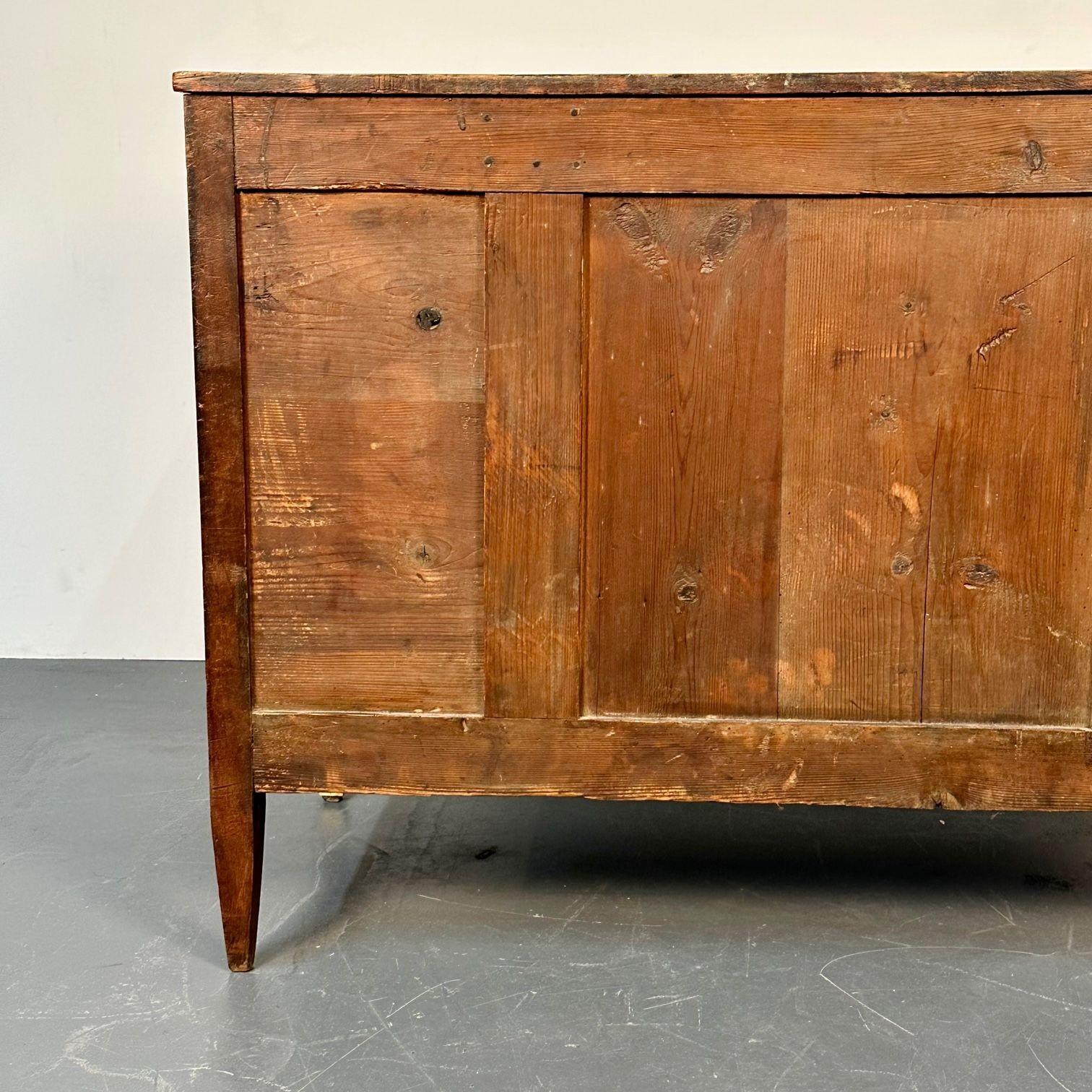 Period 18th Century French Louis XVI Mahogany Commode / Chest, Bronze Accent For Sale 10