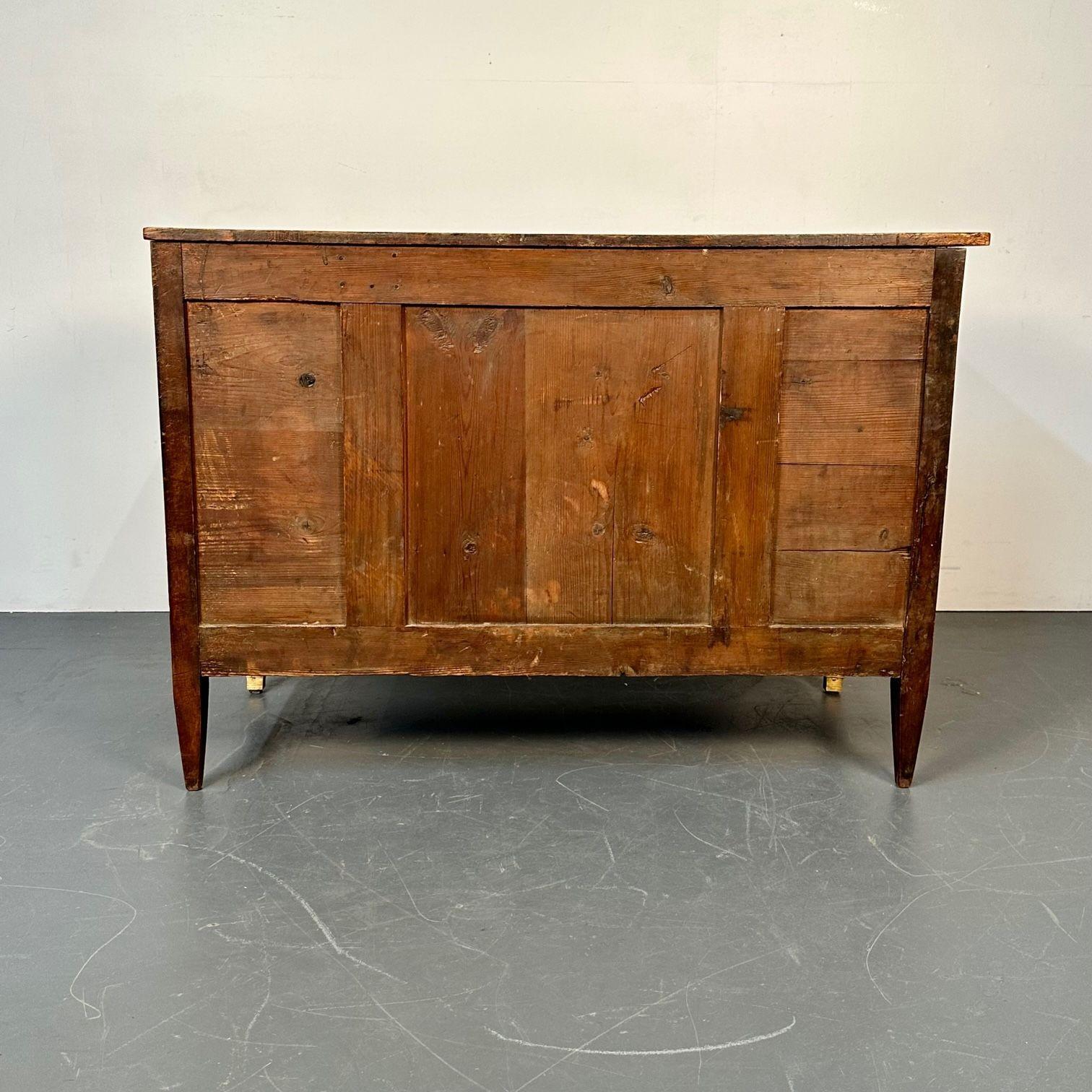 Period 18th Century French Louis XVI Mahogany Commode / Chest, Bronze Accent 12