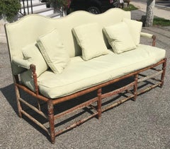 Period 18th Century French Provincial Hall Bench or Settee