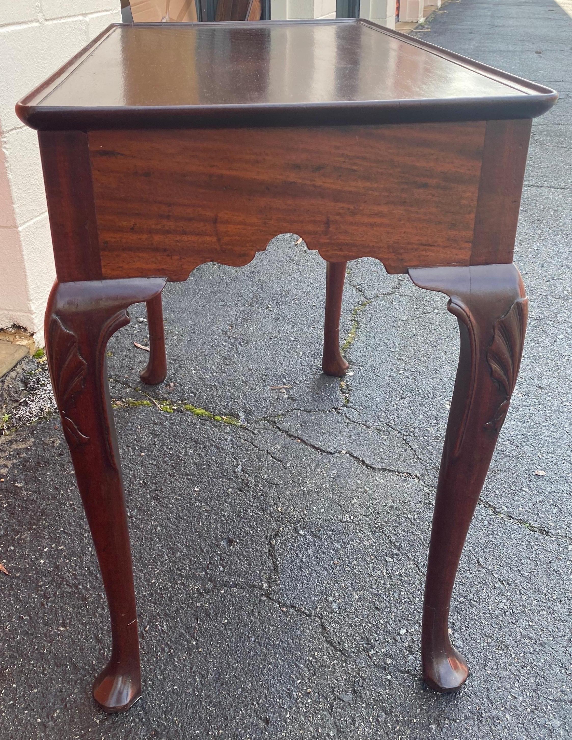 Period 18th Century Irish Georgian Mahogany Silver Table 1