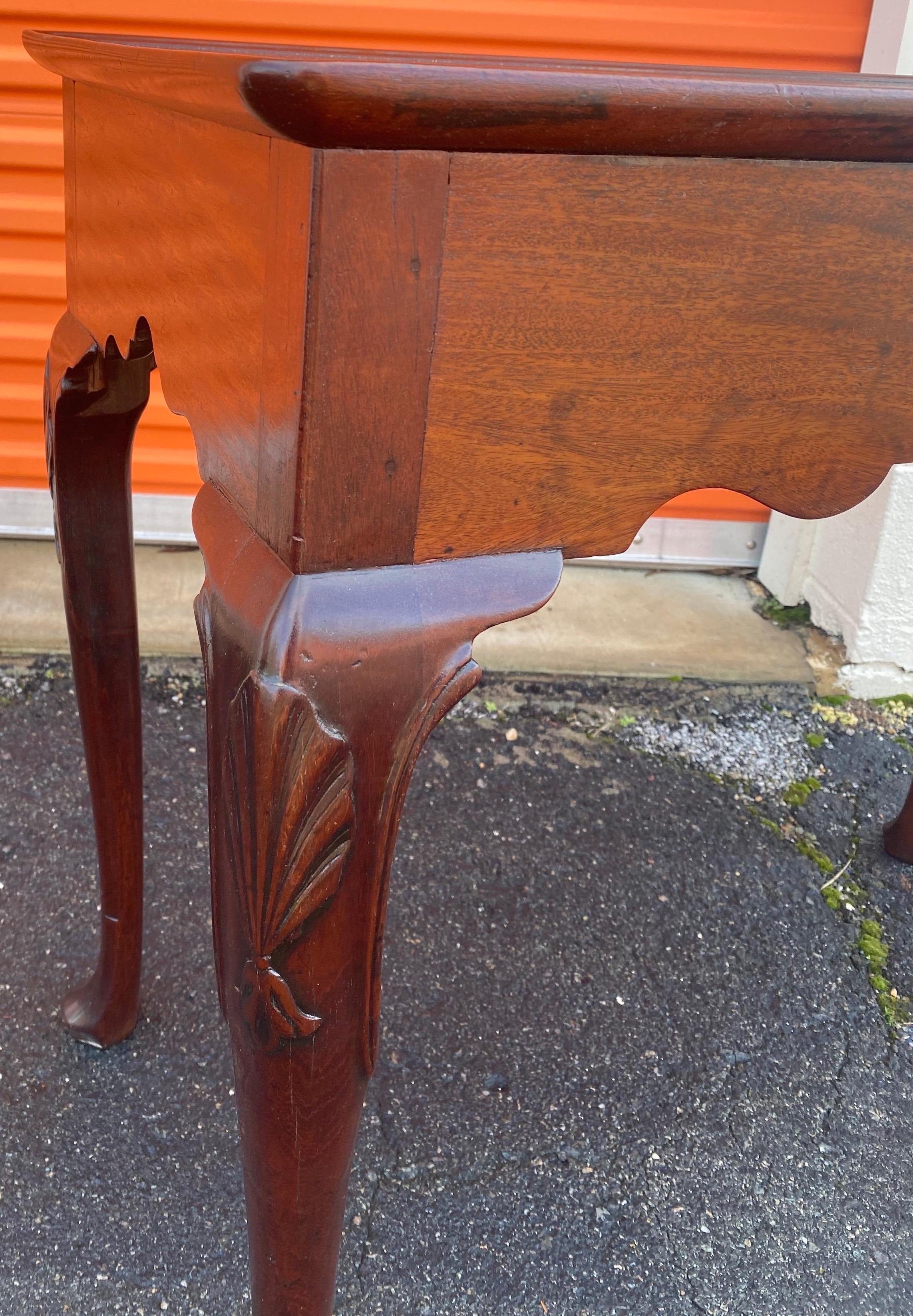 Period 18th Century Irish Georgian Mahogany Silver Table 2