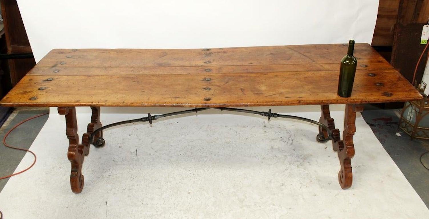 Period 18th Century Walnut Trestle Refectory Table 2