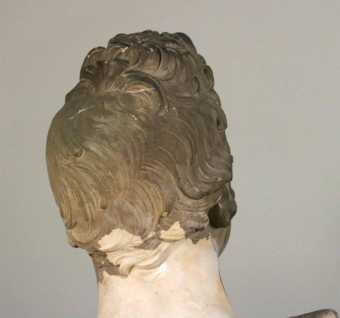 Period 19th Century Regency Plaster Bust of a Man by Samuel Joseph 2